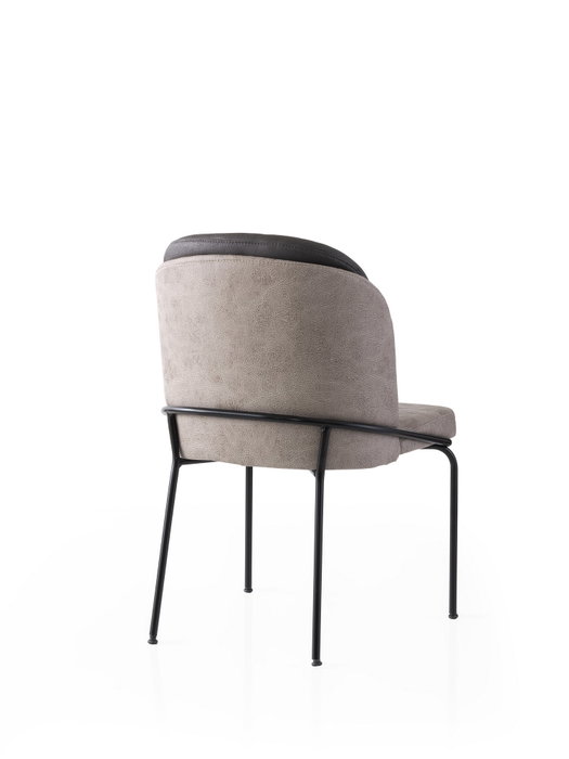 Hanah Home Juego de 4 sillas Dore - 196 V4 Oro, Negro, Gris Hanah Home Juego de 4 sillas Dore - 196 V4 Oro, Negro, Gris